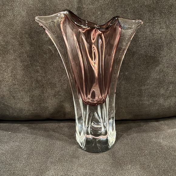 Josef Hospodka Bohemian Crystal Vase - Picture 5 of 8